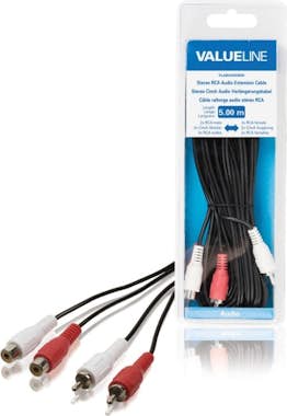 Valueline Valueline VLAB24205B50 5m 2 x RCA 2 x RCA Negro, R Valueline Valueline VLAB24205B50 5m 2 x RCA 2 x RCA Negro, R