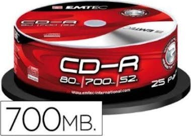 Emtec Emtec ECOC802552CB CD-R 700MB 25pieza(s) CD en bla Emtec Emtec ECOC802552CB CD-R 700MB 25pieza(s) CD en bla