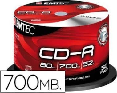 Emtec Emtec ECOC805052CB CD-R 700MB 50pieza(s) CD en bla Emtec Emtec ECOC805052CB CD-R 700MB 50pieza(s) CD en bla
