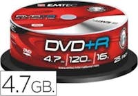 Emtec Emtec ECOVPR472516CB 4.7GB DVD+R 25pieza(s) DVD en