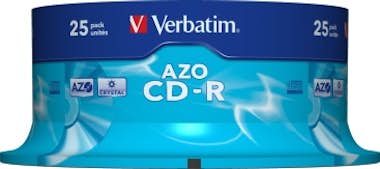 Verbatim Verbatim CD-R AZO Crystal 700 MB 25 pieza(s) Verbatim Verbatim CD-R AZO Crystal 700 MB 25 pieza(s)