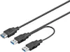GooBay Goobay USB 3.0, 0.3 m cable USB 0,3 m USB A 2 x US GooBay Goobay USB 3.0, 0.3 m cable USB 0,3 m USB A 2 x US