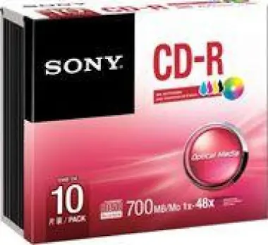 Sony Sony 10CDQ80PS CD en blanco Sony Sony 10CDQ80PS CD en blanco