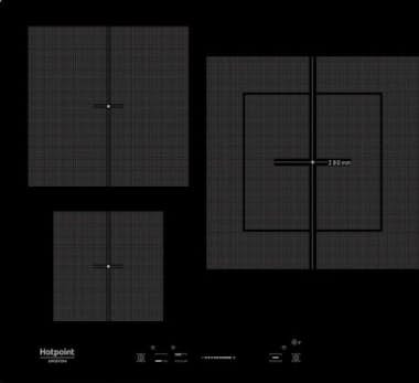 Ariston Vitro inducción Hotpoint KIS630LDF biselado 60cm Ariston Vitro inducción Hotpoint KIS630LDF biselado 60cm