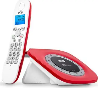 SPC Telefono Inalambrico Estilo RETRO 7705R Color Rojo SPC Telefono Inalambrico Estilo RETRO 7705R Color Rojo