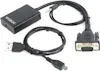 Gembird Gembird A-VGA-HDMI-01 HDMI 19 pin Negro adaptador Gembird Gembird A-VGA-HDMI-01 HDMI 19 pin Negro adaptador