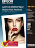 Epson Epson Archival Matte Paper, DIN A3, 189 g/m², 50 h Epson Epson Archival Matte Paper, DIN A3, 189 g/m², 50 h