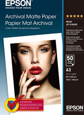 Epson Epson Archival Matte Paper, DIN A3, 189 g/m², 50 h Epson Epson Archival Matte Paper, DIN A3, 189 g/m², 50 h