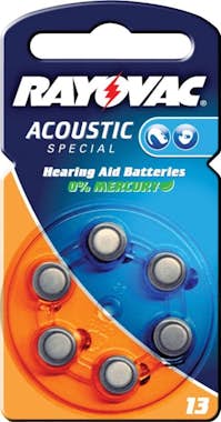Generica Rayovac Hearing aid 13, 6-pack batería no-recargab Generica Rayovac Hearing aid 13, 6-pack batería no-recargab