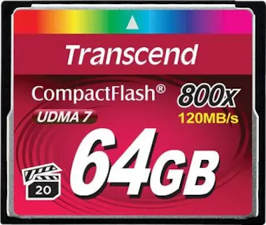 Transcend Transcend 64GB 800x CF memoria flash CompactFlash Transcend Transcend 64GB 800x CF memoria flash CompactFlash