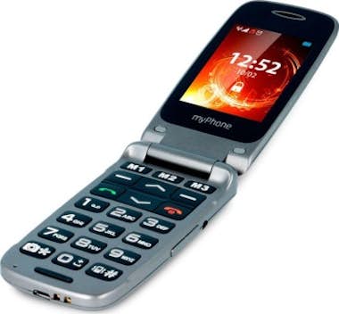 Myphone Myphone Rumba Gris Móvil Senior con Tapa, Cámara y Myphone Myphone Rumba Gris Móvil Senior con Tapa, Cámara y