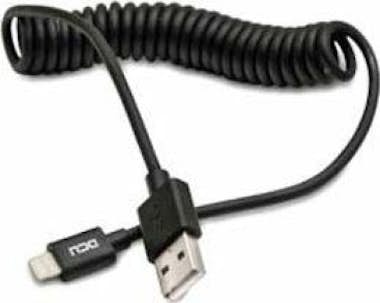 DCU Tecnologic Dcu Cable Negro Lightning a USB Rizado 1,5 Metros DCU Tecnologic Dcu Cable Negro Lightning a USB Rizado 1,5 Metros