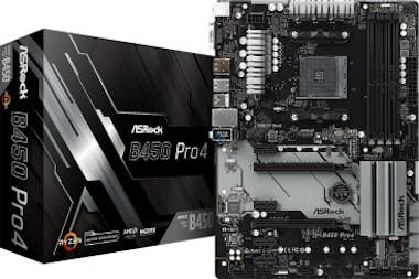Asrock Asrock B450 Pro4 Zócalo AM4 AMD B450 ATX Asrock Asrock B450 Pro4 Zócalo AM4 AMD B450 ATX
