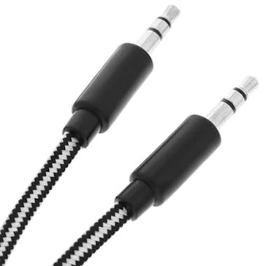 Avizar Cable auxiliar Jack 3,5 mm macho macho 1 metro Neg Avizar Cable auxiliar Jack 3,5 mm macho macho 1 metro Neg