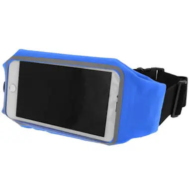 Avizar Cinturón Running Azul Táctil abertura auriculares Avizar Cinturón Running Azul Táctil abertura auriculares