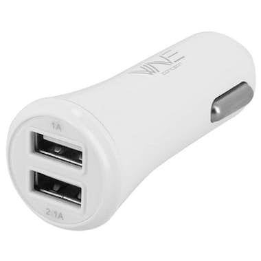 Wave concept Cargador para coche 2 puertos USB 3,1A Blanco - Wa Wave concept Cargador para coche 2 puertos USB 3,1A Blanco - Wa