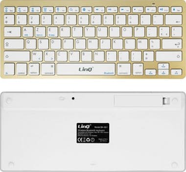 LinQ Teclado bluetooth AZERTY LinQ - Dorado LinQ Teclado bluetooth AZERTY LinQ - Dorado