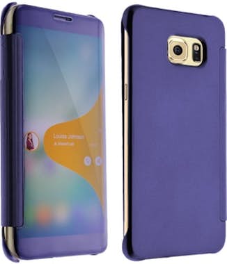 Avizar Funda Libro Efecto Espejo Azul oscuro Galaxy S6 Ed Avizar Funda Libro Efecto Espejo Azul oscuro Galaxy S6 Ed