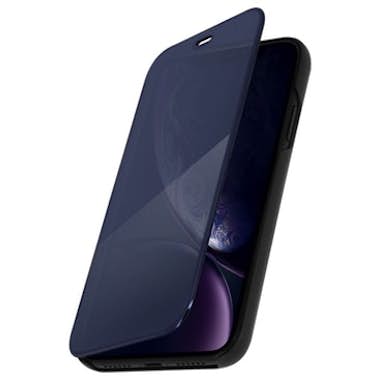 Avizar Funda Libro Efecto Espejo Azul iPhone XR Tapa tran Avizar Funda Libro Efecto Espejo Azul iPhone XR Tapa tran
