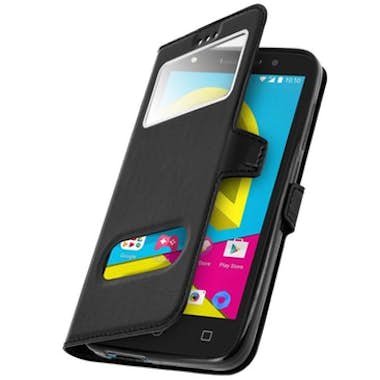 Avizar Funda Alcatel U5 , Orange Rise 52 libro con doble Avizar Funda Alcatel U5 , Orange Rise 52 libro con doble