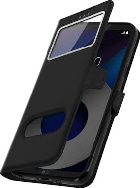Avizar Funda LG Q6 libro con doble ventana Carcasa de sil Avizar Funda LG Q6 libro con doble ventana Carcasa de sil