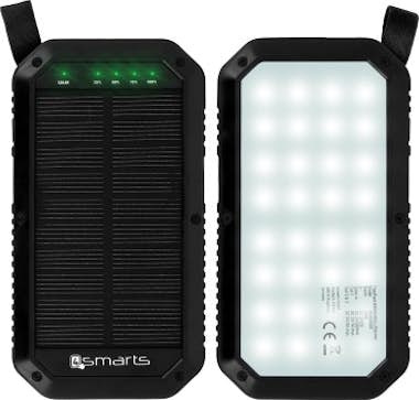 4smarts Powerbank Solar 8000mAh 3 puertos USB 2A LED Titan 4smarts Powerbank Solar 8000mAh 3 puertos USB 2A LED Titan