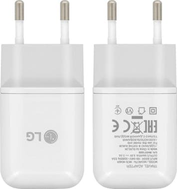 LG Cargador 3A + Cable USB-C original LG para smartph LG Cargador 3A + Cable USB-C original LG para smartph