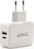 Tooq TooQ Cargador de Pared doble puerto USB-C + USB A, Tooq TooQ Cargador de Pared doble puerto USB-C + USB A,