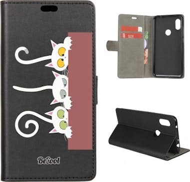 BeCool Funda libro para Xiaomi Redmi Note 6 - Gatos asoma BeCool Funda libro para Xiaomi Redmi Note 6 - Gatos asoma