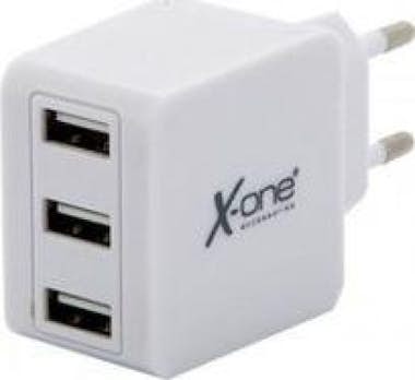 ONE Cargador de pared USB 5V 3.1A 3 Salidas USB Color ONE Cargador de pared USB 5V 3.1A 3 Salidas USB Color