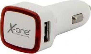 X-ONE X-one Cargador Coche 2x Usb 2.1a (laterales) Rojo X-ONE X-one Cargador Coche 2x Usb 2.1a (laterales) Rojo