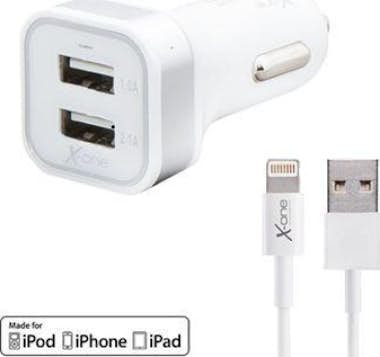 X-ONE X-one Cargador Coche Usb 2.1a +cable Lightning Mfi X-ONE X-one Cargador Coche Usb 2.1a +cable Lightning Mfi