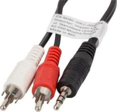 Lanberg Cable Estéreo Jack 3.5Mm A 2X Rca Lanberg Ca-Mjrc- Lanberg Cable Estéreo Jack 3.5Mm A 2X Rca Lanberg Ca-Mjrc-