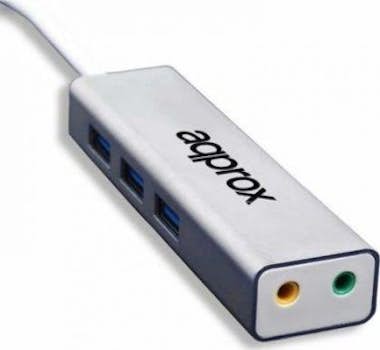 Approx TARJETA DE SONIDO EXTERNA 5.1 APPROX APPUSB51HUB + Approx TARJETA DE SONIDO EXTERNA 5.1 APPROX APPUSB51HUB +