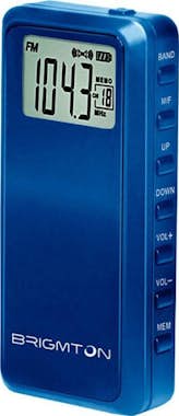 Brigmton BRIGMTON BT123 AZUL RADIO AM/FM PORTÁTIL 60 PRESIN Brigmton BRIGMTON BT123 AZUL RADIO AM/FM PORTÁTIL 60 PRESIN