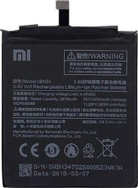 OEM Bateria Xiaomi Redmi 5A (BN34) 3000mAh OEM Bateria Xiaomi Redmi 5A (BN34) 3000mAh