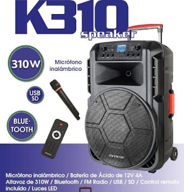 Infiniton ALTAVOZ KARAOKE K310 310W LUCES MICRO Infiniton ALTAVOZ KARAOKE K310 310W LUCES MICRO