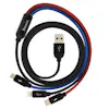Baseus Cable USB 3 en 1 Micro-USB/Lightning/USB-C 3.1A Th Baseus Cable USB 3 en 1 Micro-USB/Lightning/USB-C 3.1A Th