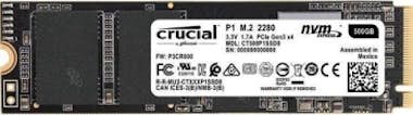 Crucial Disco SSD CRUCIAL TECHNOLOGY CRUCIAL P1 500GB 3D N Crucial Disco SSD CRUCIAL TECHNOLOGY CRUCIAL P1 500GB 3D N