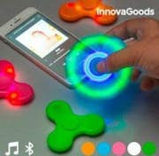 InnovaGoods Spinner LED con Altavoz y Bluetooth Naranja Color