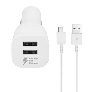 Samsung Cargador para coche EP-LN920BW - Doble USB + Cable Samsung Cargador para coche EP-LN920BW - Doble USB + Cable