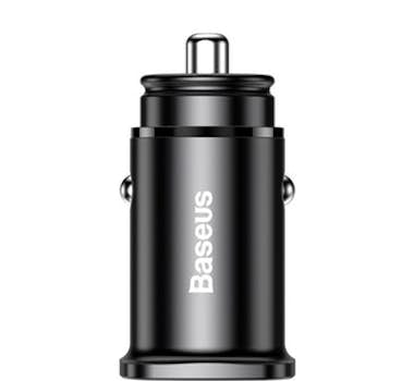 Baseus Cargador para coche 5A Carga rápida USB/USB tipo C Baseus Cargador para coche 5A Carga rápida USB/USB tipo C