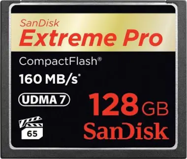 SanDisk Sandisk 128GB Extreme Pro CF 160MB/s memoria flash SanDisk Sandisk 128GB Extreme Pro CF 160MB/s memoria flash
