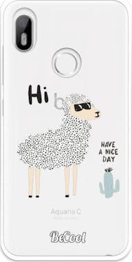BeCool Funda Gel BQ Aquaris C Llama con gafas Kids BeCool Funda Gel BQ Aquaris C Llama con gafas Kids