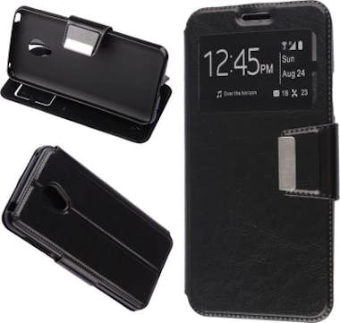 MISEMIYA Funda Alcatel 1C - Color: Libro View Sporte,Negro MISEMIYA Funda Alcatel 1C - Color: Libro View Sporte,Negro