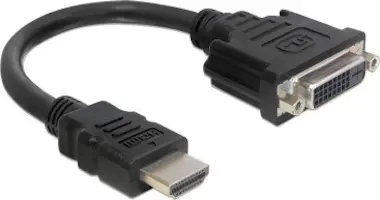 Delock DeLOCK 0.2m HDMI-DVI M/F DVI-D Negro Delock DeLOCK 0.2m HDMI-DVI M/F DVI-D Negro