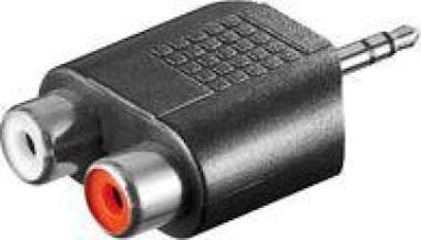 GooBay Goobay 3.5mm audio adaptor 3.5mm M 2x RCA FM Negro GooBay Goobay 3.5mm audio adaptor 3.5mm M 2x RCA FM Negro