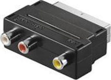 GooBay Goobay AVK 195 SCART 3x RCA Negro GooBay Goobay AVK 195 SCART 3x RCA Negro
