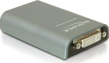 Delock DeLOCK 61787 adaptador de cable USB 2.0 DVI Gris Delock DeLOCK 61787 adaptador de cable USB 2.0 DVI Gris