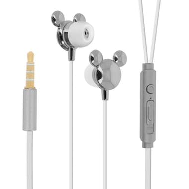 Disney Auriculares diseño Mickey Mouse en 3D 3,5 mm Plata Disney Auriculares diseño Mickey Mouse en 3D 3,5 mm Plata